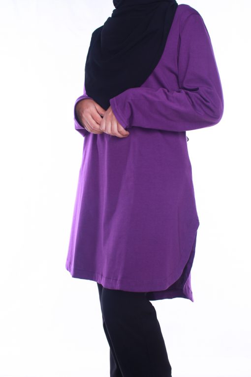 Plain Tunic in Purple - Image 4
