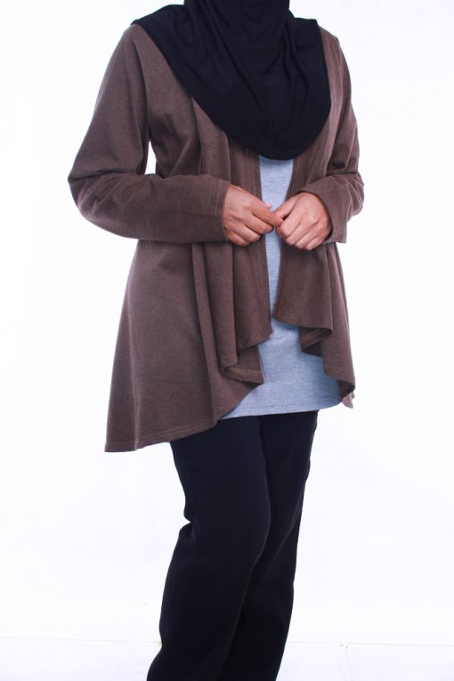 Cardi Tops in Brown - Image 3