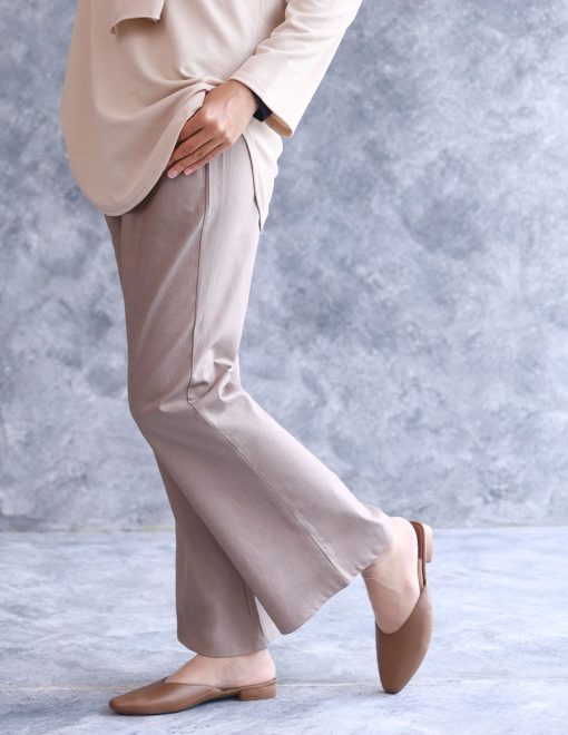 Demii Pants BootCut in Latte Brown - Image 3