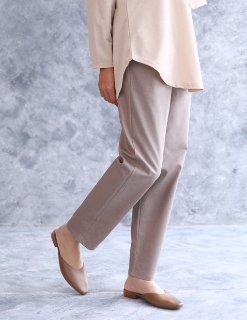 Demii Pants Straight Cut in Park Oak