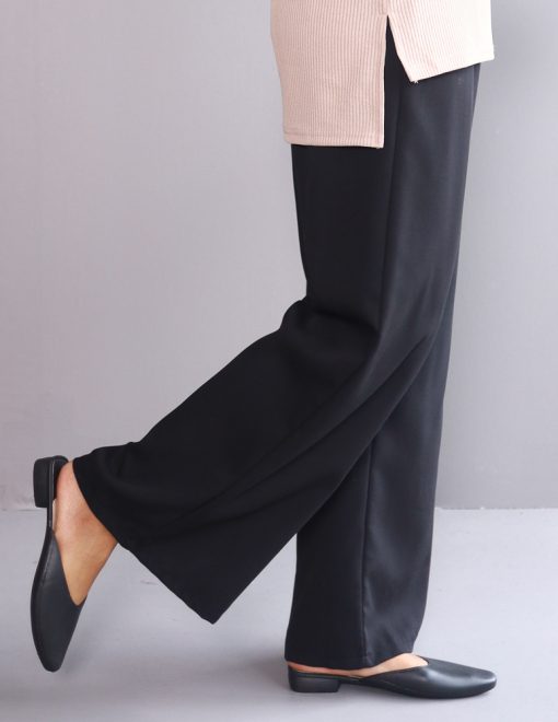 Cotton Wide Pants 2.0 in Black