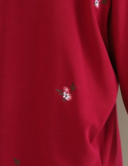 Maia Batwing in Dark Red – Attire Madness