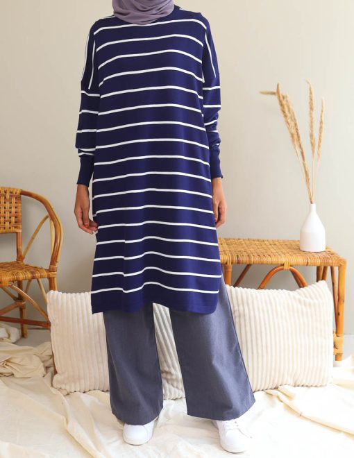 Ayfaa Stripe in Dark Blue - Image 3