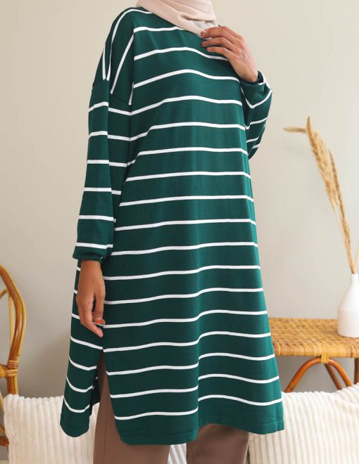 Ayfaa Stripe in Emerald Green - Image 5