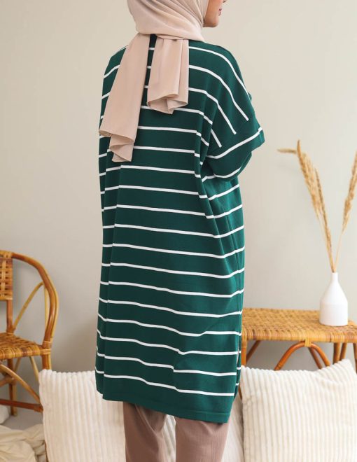 Ayfaa Stripe in Emerald Green - Image 4