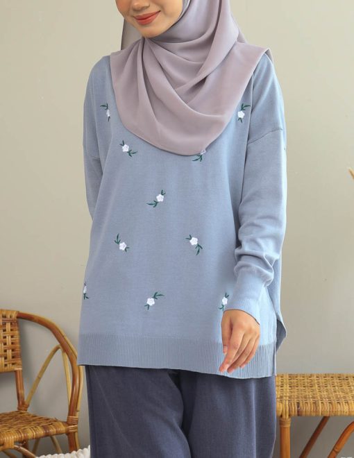 Nea Sweatshirt in Frost Blue - Image 3