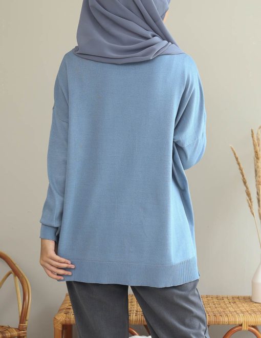 Nea Sweatshirt in Steel Blue - Image 4