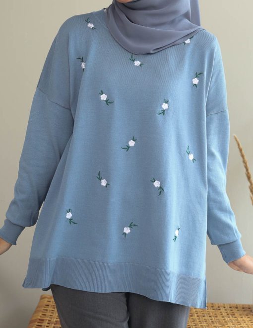 Nea Sweatshirt in Steel Blue