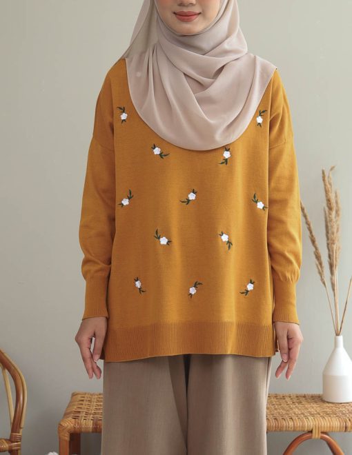 Nea Sweatshirt in Mustard - Image 4