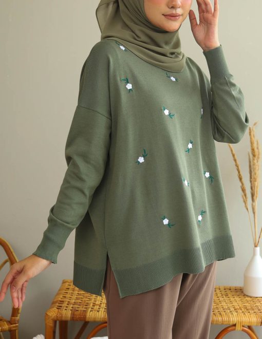 Nea Sweatshirt in Nature Green - Image 3