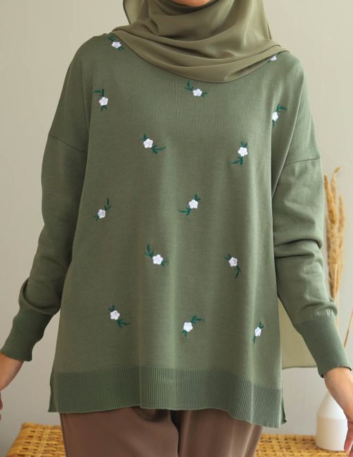 Nea Sweatshirt in Nature Green