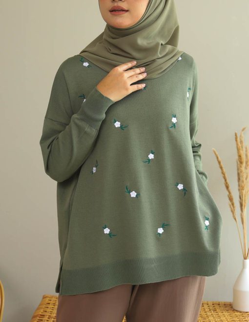 Nea Sweatshirt in Nature Green - Image 5